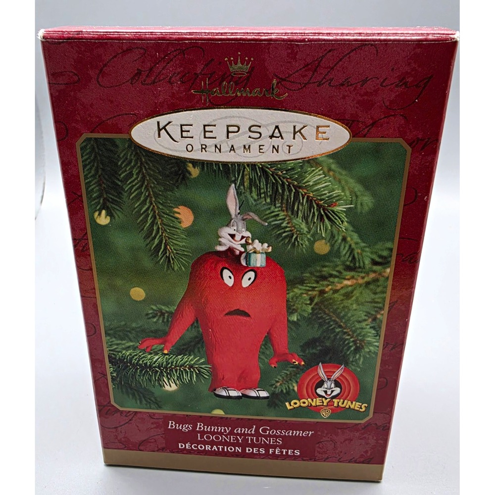 1999 Hallmark Keepsake Bugs Bunny Gossamer Looney Tunes Christmas Ornament